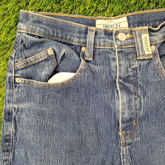 SASSON Tapered Denim Jeans Womens 2/3 26x26 TALON Zip Retro - Picture 5 of 16